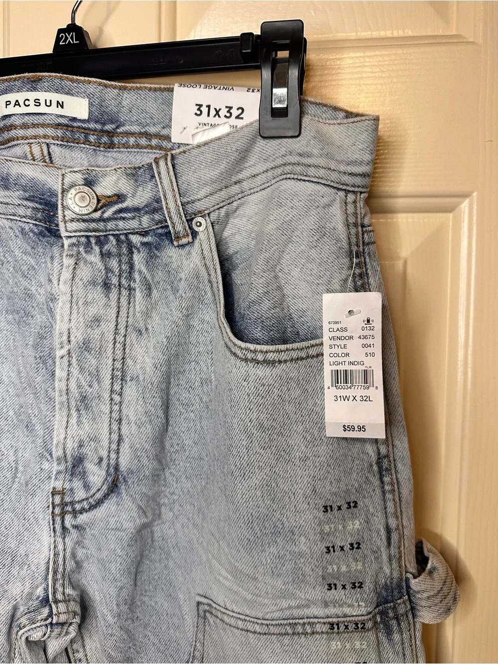 PacSun Men's Light Wash Carpenter Jeans